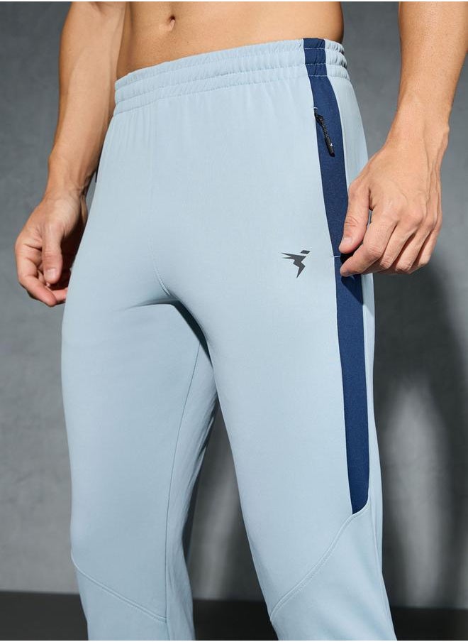 Technosport Men Solid Slim Fit Track Pants with Techno Dry by Styli  - Image 1