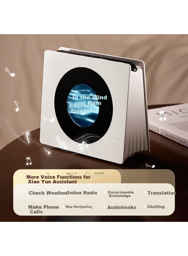 Ten Thousand Fires Wanhuo Valentine's Day Gift For Boyfriend, Birthday Gift For Men, Practical High-end Gift For Boyfriend, Men's High-end Speaker, Bluetooth Speaker, Smart Retro Floating Lyrics Computer - Image 2
