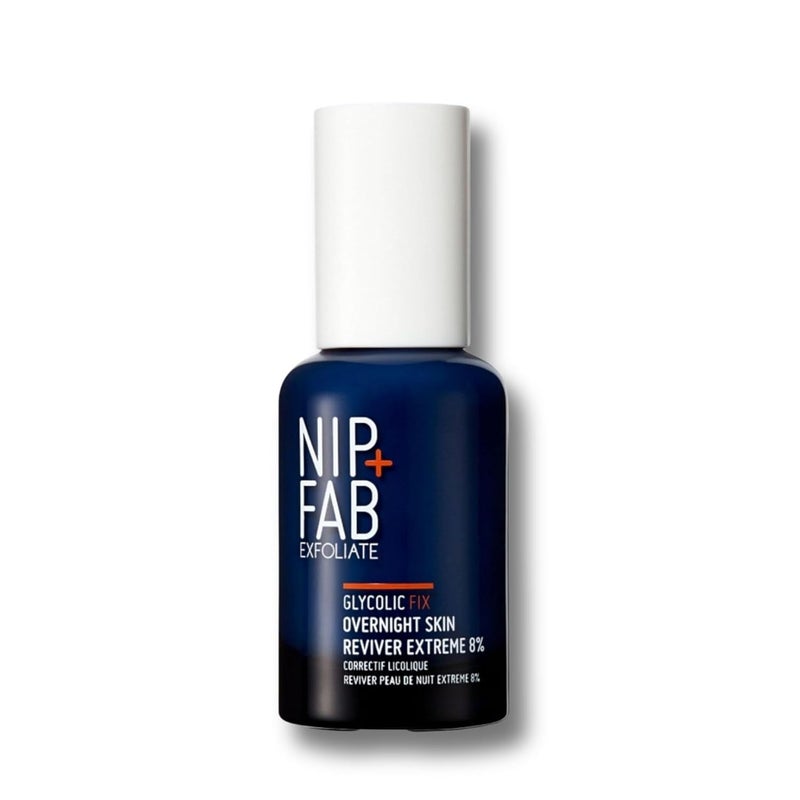 NipFab Glycolic Fix Overnight Skin Reviver Extreme 8 152 fl oz Face Skin Exfoliant with Lactic Acid and Special Formula to Soften Hydrate and Regenerate