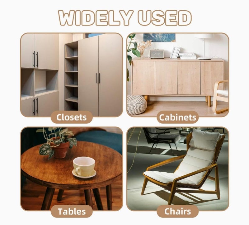 bloomax دبابيس دائرية. ملحقات ربط الأثاث. دبابيس دائرية مجوفة. مصنوعة من الخشب الصلب. (8 مم × 30 مم، عبوة من 1000 قطعة) - Image 2