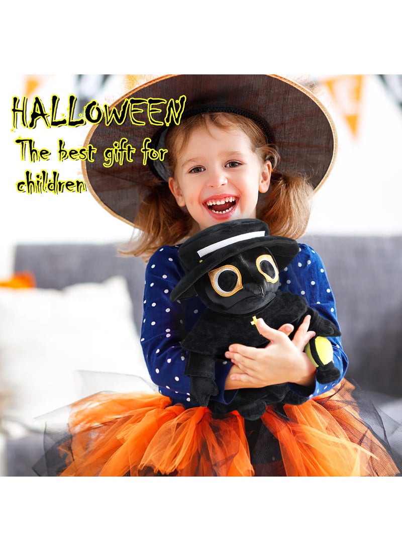 AULUDA Plague Doctor Plush Toy  16"" Big Weighted Spook Cute Stuffed Plushie Pillow Doll  Soft Large Fluffy Halloween Hugging Cushion Decor  Present for Kids and Adults  - Image 2