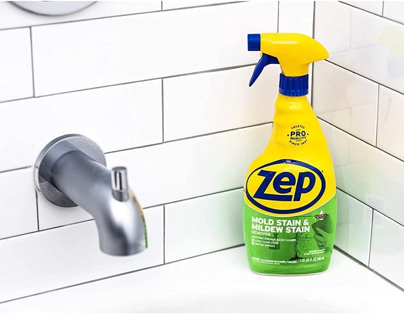 Zep مزيل بقع العفن وبقع العفن - 32 أونصة (عبوة من 12) - زوميلديو32 - اختبر قوة تركيبتنا الاحترافية بدون فرك - Image 2