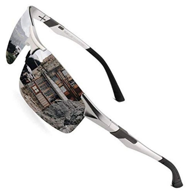 بوكيلار نظارات شمسية رجالية PUKCLAR مقاومة للانعكاس لقيادة الرياضة نظارات شمسية إطار معدني من الألومنيوم والمغنيسيوم نظارات الغوص للدراجة والصيد والجولف - Image 1