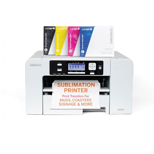Sawgrass SG500 Sublimation Printer Bundle with Anti-Clog Technology | Only Printer Designed Exclusively for Sublimation | Includes 31mL SubliJet UHD Inks & TruePix Paper | Wi-Fi - Image 1