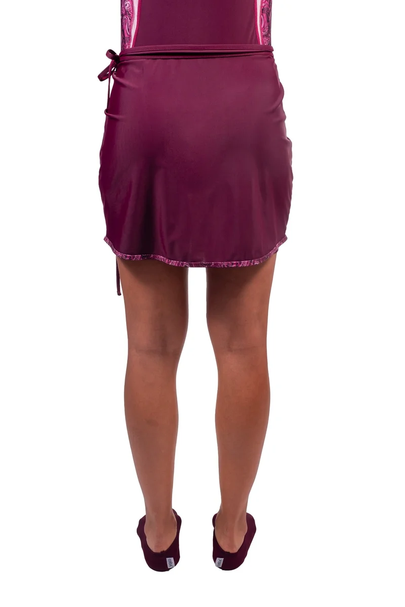 كويجا صن وير COEGA Swim Wrap Ladies SzS - Maroon Marble