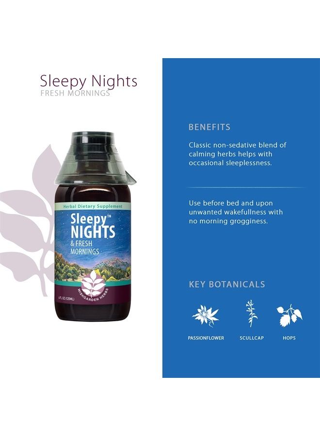 Wishgarden Herbs Sleepy Nights & Fresh Mornings - All-Natural Herbal Sleep Aid Tincture, Organic Sleep Supplement with Passionflower, Hops and Scullcap, Supports Deep Sleep & Healthy Sleep Cycles, 4oz  - Image 3