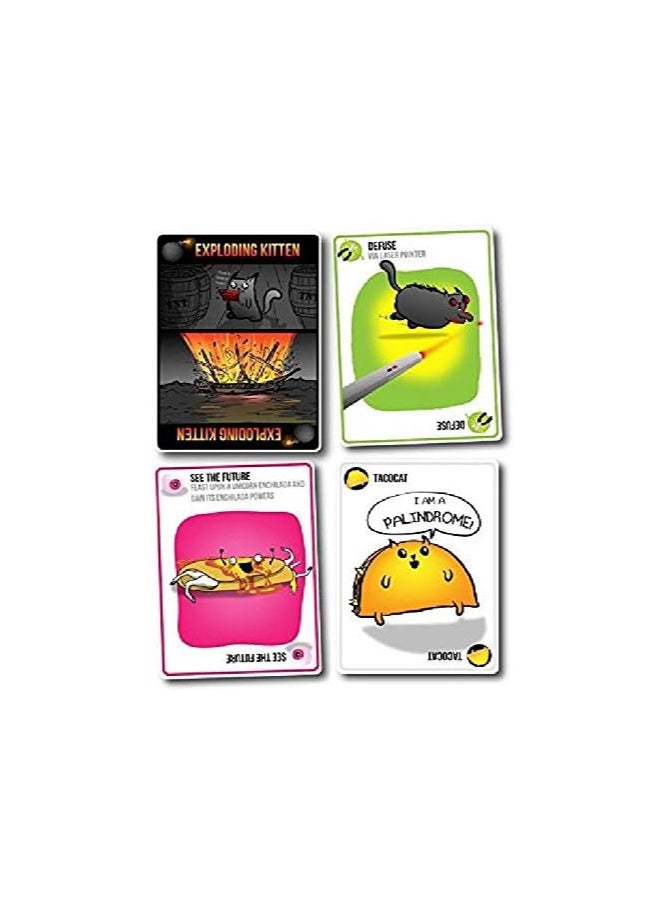 null - Exploding Kittens Original Edition - Hilarious Family Card Game - Party Game for Ages 7 and Up - 56 Cards - 2-5 Players - 15 Minutes of Play - Image 1