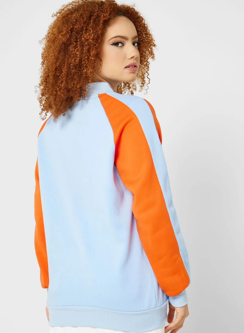 Ginger Colorblock Varsity Bomber Jacket