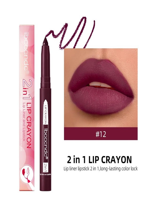 MYUANGO 12 Colors Matte Lip Liner Pencil, Waterproof Lasting Lip Crayon, Natural Vegan Lip Liner Set with Sharpener for Women (12) - Image 2