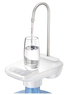 ELTRAZONE Water Bottle Dispenser Electric Water Pump Automatic Water Bottle Pump Dispenser for 5 Gallon Bottle(White)  - Image 1