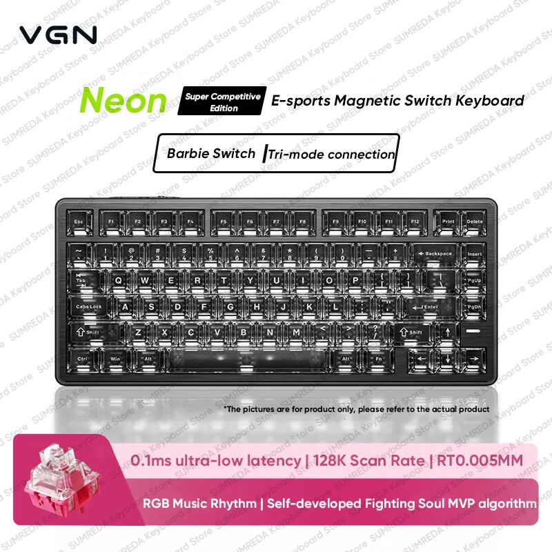 ز ن V  لوحة مفاتيح VGN Neon Super Competitive Edition - Image 1