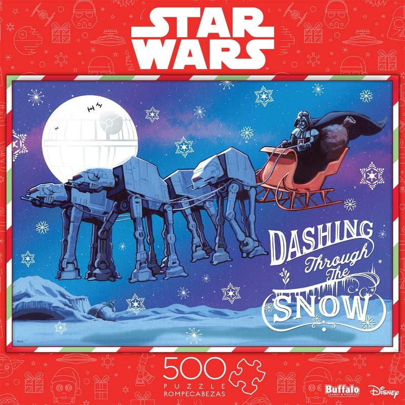 Buffalo Games Star Wars Merry Sithmas 500 Piece Holiday Jigsaw Puzzle Festive Puzzle for Adults PrecisionCut Pieces Winter Artwork and Hours of Relaxing Fun - Image 2