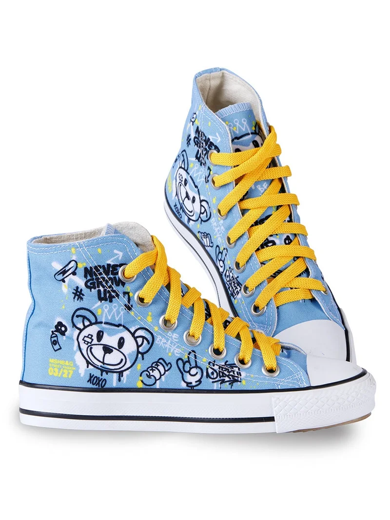 MSHB&G Cool Bear High Top Boy Blue Sneakers