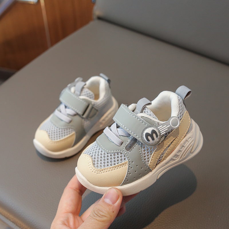 Mesh Sneakers Lightweight Flexible Sole Walking Shoes For Kids Indoor And Outdoor Activities - Image 1