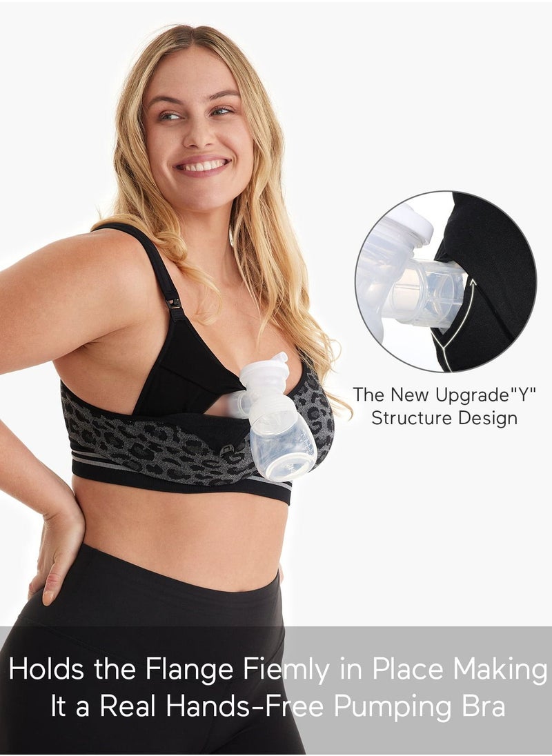 Momcozy - Hands Free Pumping Bra, Maternity Nursing Bras Support for Spectra, Medela, Elvie, Willow and More - Image 1