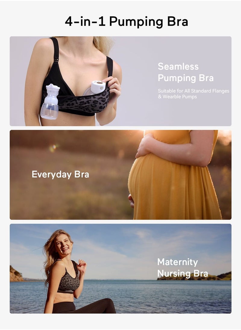 Momcozy - Hands Free Pumping Bra, Maternity Nursing Bras Support for Spectra, Medela, Elvie, Willow and More - Image 1