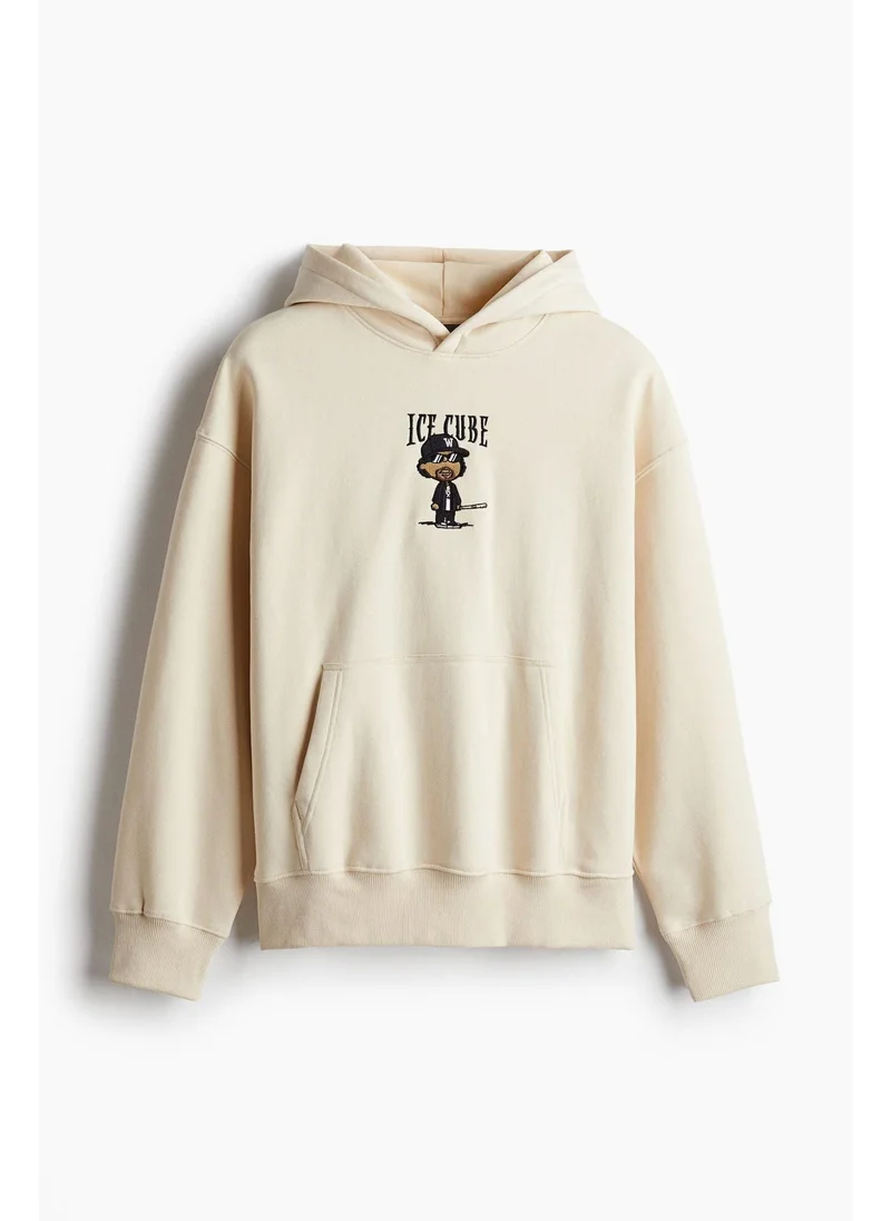 اتش اند ام Oversized Fit Printed hoodie