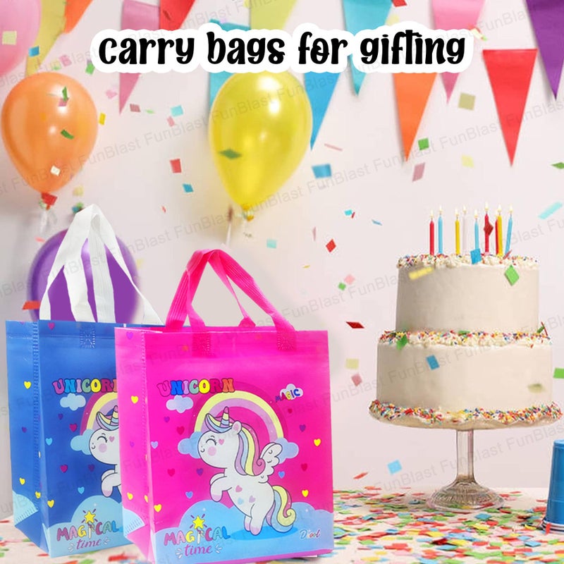 FunBlast Unicorn Gifting Bags for Return Gifts - Pack of 24 Pcs Non-Woven Carry Bags, Multi-Purpose Reusable Carry Bag, Birthday Gifting Bags, Hand Bags for Return Gifts (24) - Image 5