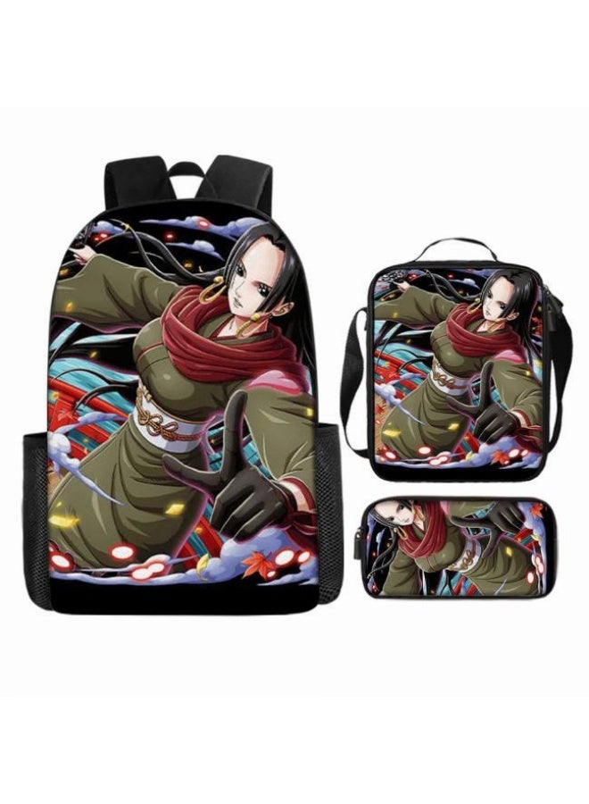 general The latest universal cartoon printed three piece practical bag combination (suitable for students, children, friends, outings, mountain climbing, etc.) - Image 2