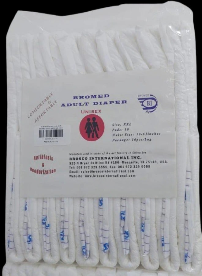 Bromed Adult Diapers XXL  10pc