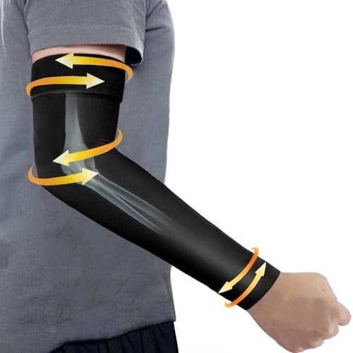 KONSEDIK Lymphedema Medical Compression Arm Sleeve for men and women1520 mmHg Graduated Compression Full Arm Support for Muscle Pain ReliefArthritisTennis ElbowBursitisWorking OutXLargeSingle - Image 2