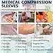 KONSEDIK Lymphedema Medical Compression Arm Sleeve for men and women1520 mmHg Graduated Compression Full Arm Support for Muscle Pain ReliefArthritisTennis ElbowBursitisWorking OutXLargeSingle - Image 4