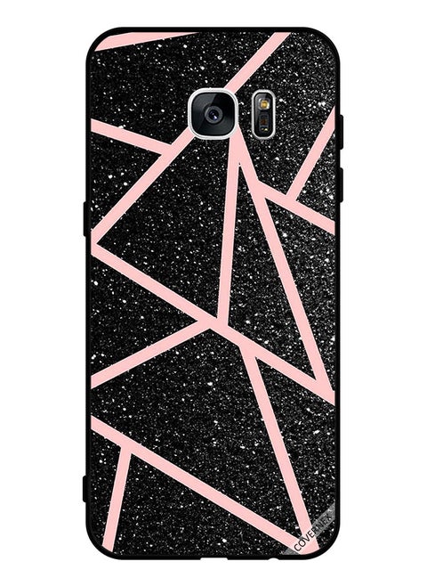 Protective Case Cover For Samsung Galaxy S7 edge   Gliters Light   Paths Pattern
