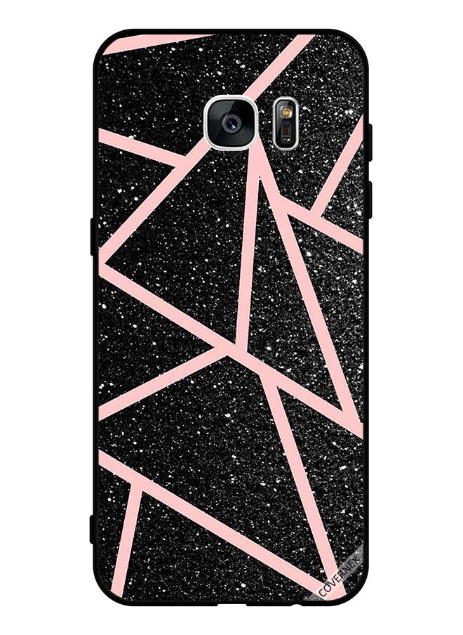 Covernex - Protective Case Cover For Samsung Galaxy S7 edge   Gliters Light   Paths Pattern - Image 1