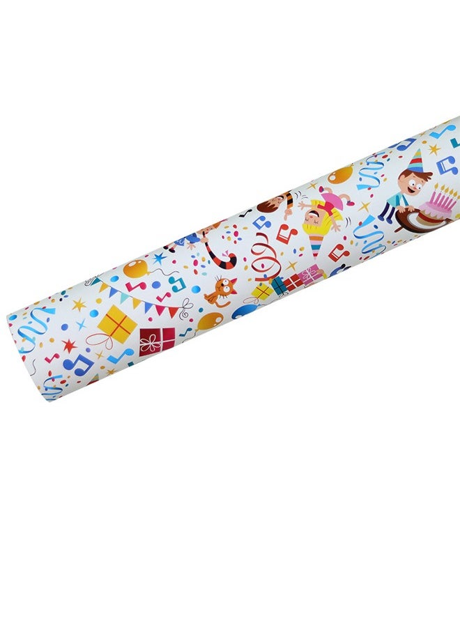 Zeemey 13 Sheets Gift Wrapping Paper With Accessories,Holiday Gift Wrapping Paper,Birthday Gift Box Gift Wrapping DIY, Gift Wrapping Paper for Birthday, Holiday, Wedding, Party,Kids Gift Wrapping (70cmX50cm)  - Image 5