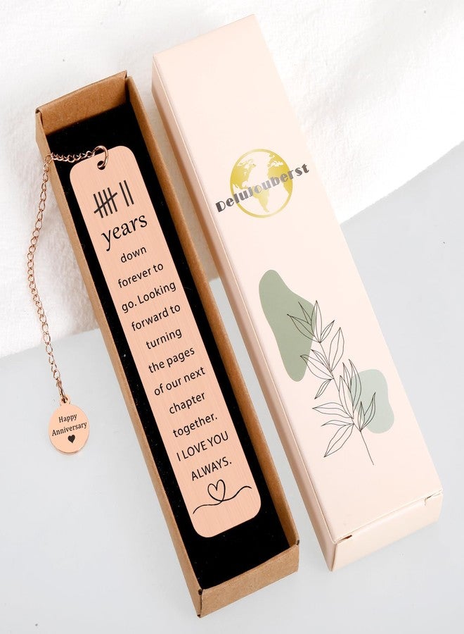 Delujouberst Copper Gifts for 7th Anniversary, 7 Year Wedding Anniversary Bookmark for Him Her 7th Copper Anniversary for Couples Bookmarks Gifts for Wife Husband - Image 3