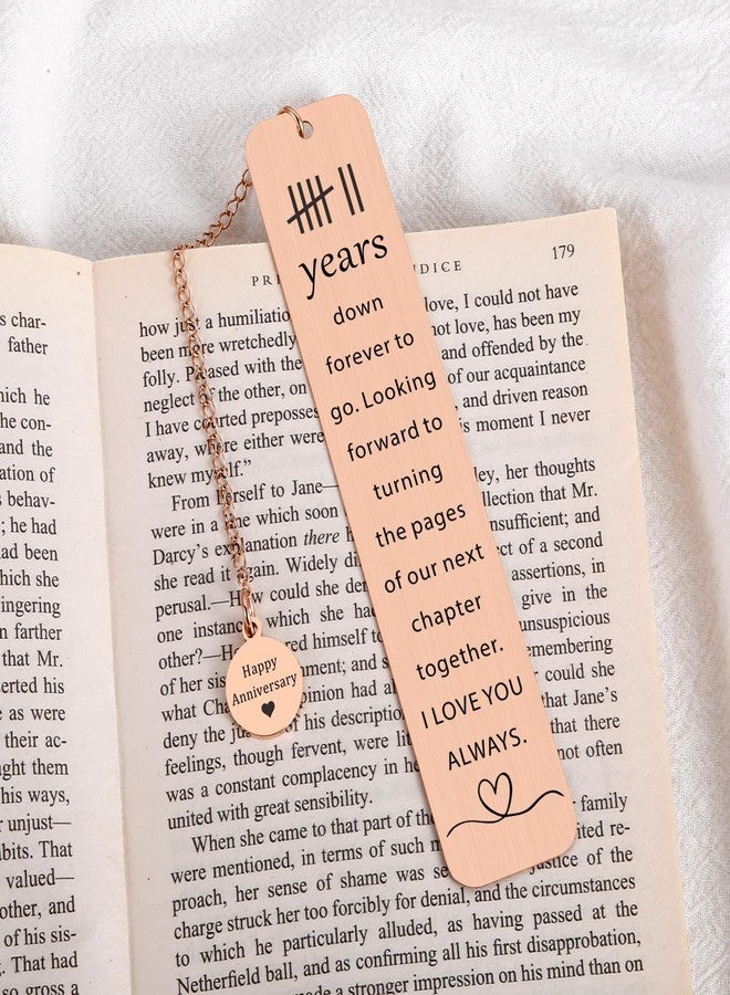 Delujouberst Copper Gifts for 7th Anniversary, 7 Year Wedding Anniversary Bookmark for Him Her 7th Copper Anniversary for Couples Bookmarks Gifts for Wife Husband - Image 5