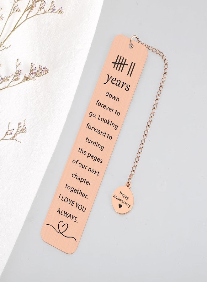 Delujouberst Copper Gifts for 7th Anniversary, 7 Year Wedding Anniversary Bookmark for Him Her 7th Copper Anniversary for Couples Bookmarks Gifts for Wife Husband - Image 4