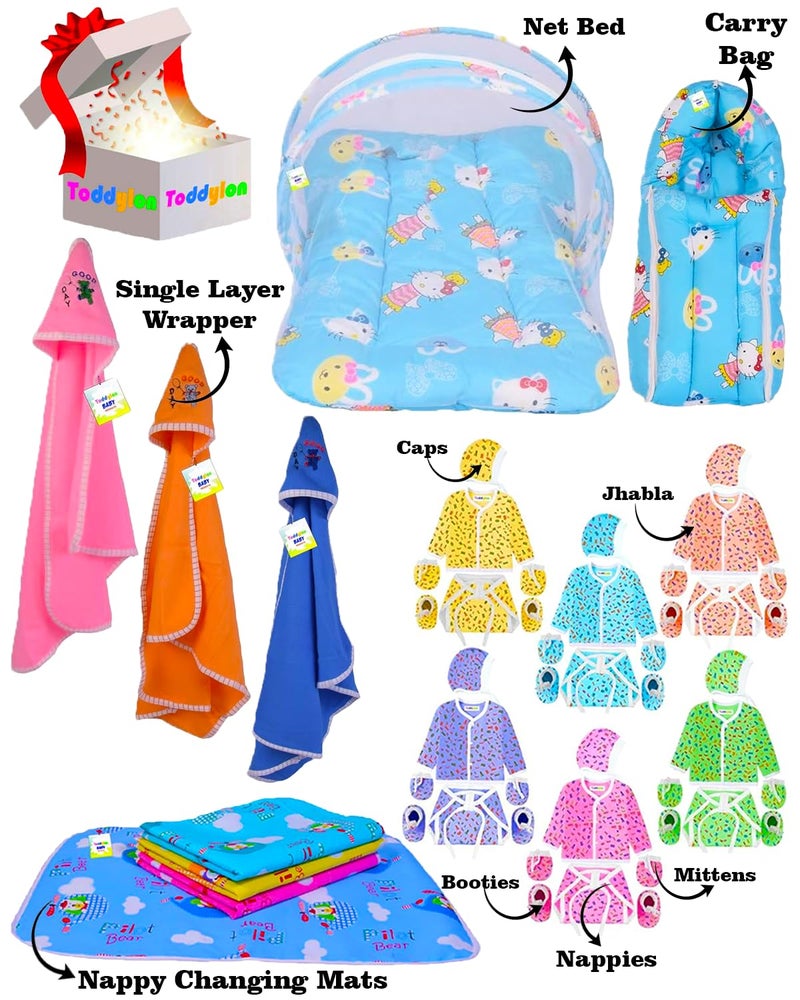 Toddylon Baby Gift Set for New Born Essential Products All (Multicolor, 0-6 Months) - Image 2