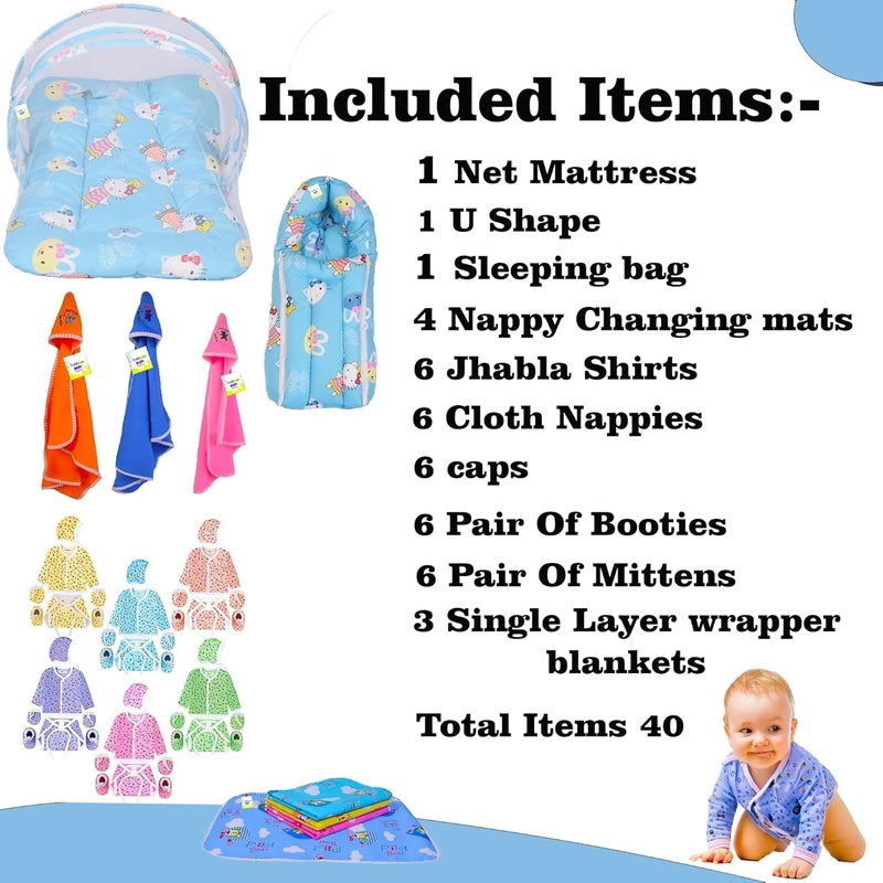 Toddylon Baby Gift Set for New Born Essential Products All (Multicolor, 0-6 Months) - Image 3