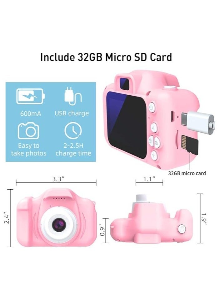 Kids Digital Camera – FHD 1080P Video & 12MP Photo Camera with 16X Zoom, 2.0" Screen, Selfie Mode, 32GB Memory Card, Lanyard – Compact Point & Shoot Camera for Photography, Vlogging & Kids Travel Use - Image 4