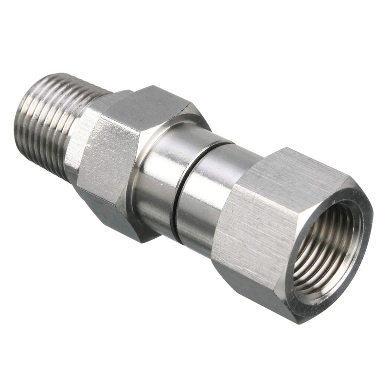 M MINGLE Pressure Washer Swivel, 3/8 Inch NPT Male Thread Fitting, Stainless Steel, 4500 PSI - Image 1