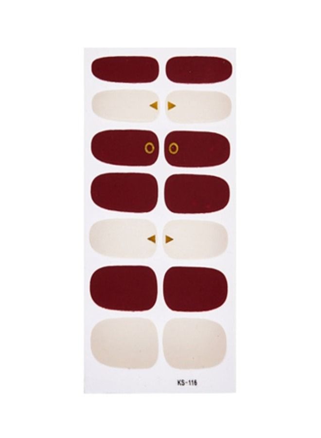 14-Pieces False Nails Sticker