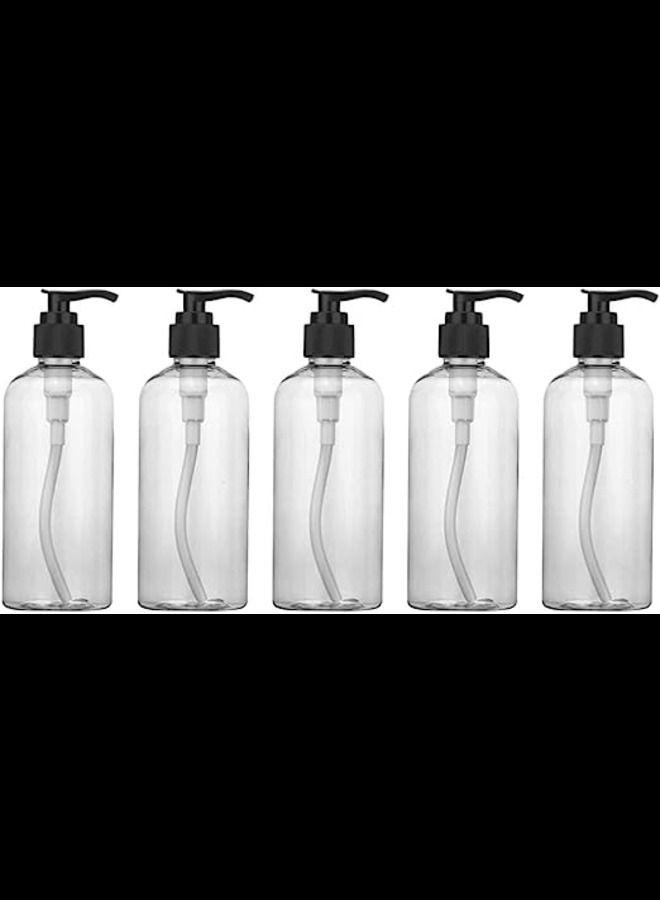 ABBASALI 5pcs Refillable Empty Pump Bottles Soap Dispenser Bottles for Kitchen Bath Liquid Soap Shampoo Lotions Hand Dispensers 200ml  - Image 1