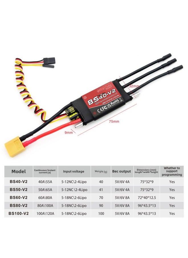 Generic - SurpassHobby RCBOAT 29/36 Series Marine Brushless Motor Electric Adjustable Water Cooling Jacket & Programming Card-Color:2968 - Image 1