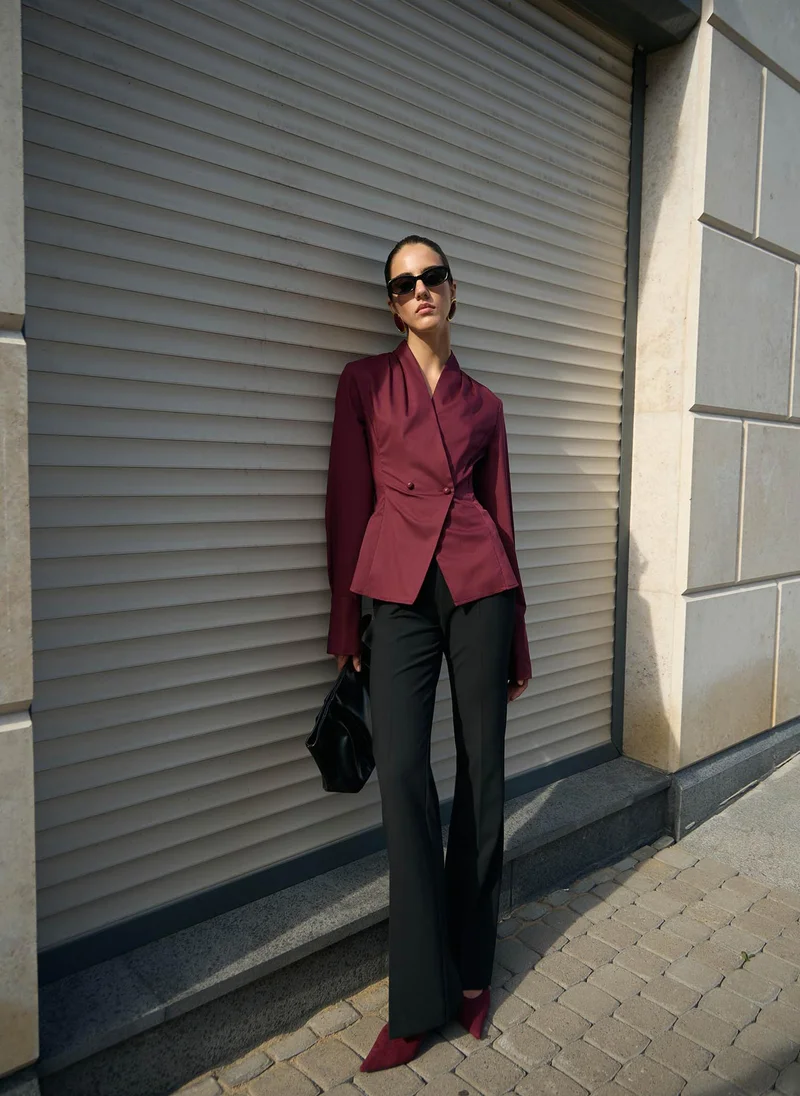 Lichi  Fitted wrap blouse for Women | Best Price UAE