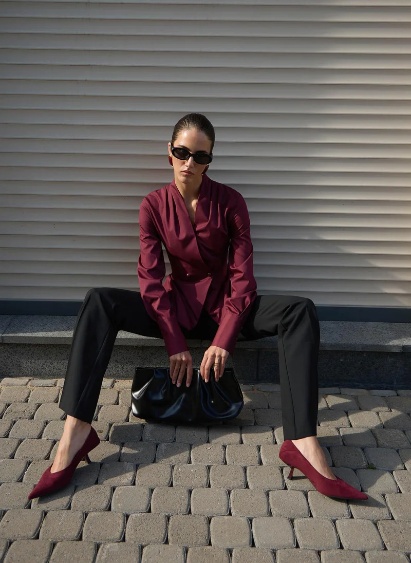 Lichi  Fitted wrap blouse for Women | Best Price UAE