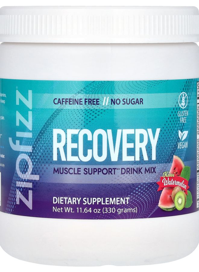 Zipfizz Recovery Drink Mix Caffeine Free  Kiwi Watermelon 11.64 oz (330 g)