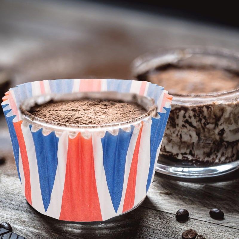 Union Jack Paper Cupcake Baking Cups Muffin Liners 100 Pack For Parties - Image 5