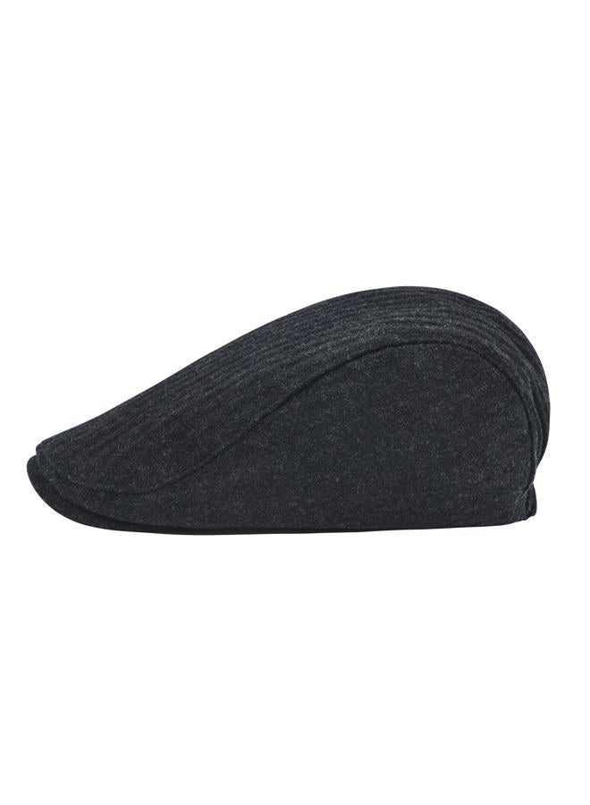 STARANCE Men's Flat Cap Wool Tweed Driving Irish Newsboy Hat, Dark Gray, One size - Image 3