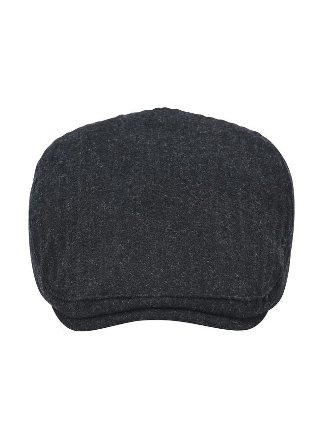STARANCE Men's Flat Cap Wool Tweed Driving Irish Newsboy Hat, Dark Gray, One size - Image 4