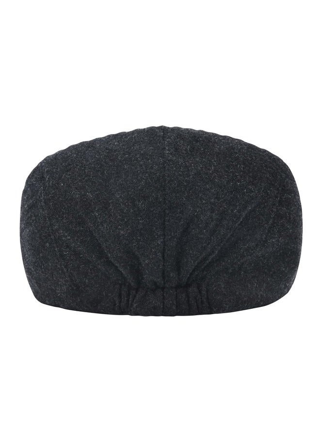 STARANCE Men's Flat Cap Wool Tweed Driving Irish Newsboy Hat, Dark Gray, One size - Image 5