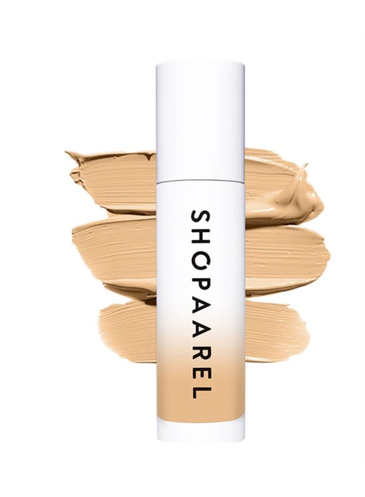شوبارل كريم أساس "ميراكل سكين" (Miracle Skin) من SHOPAAREL، تغطية كاملة ولمسة نهائية شبه مطفية، مناسب لجميع أنواع البشرة (درجة Early Tan 03). - Image 1