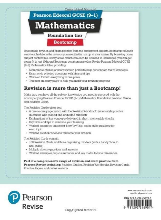 Pearson REVISE Edexcel GCSE Maths (9-1) Foundation Bootcamp: For 2024 and 2025 assessments and exams (REVISE Edexcel GCSE Maths 2015) - Image 2