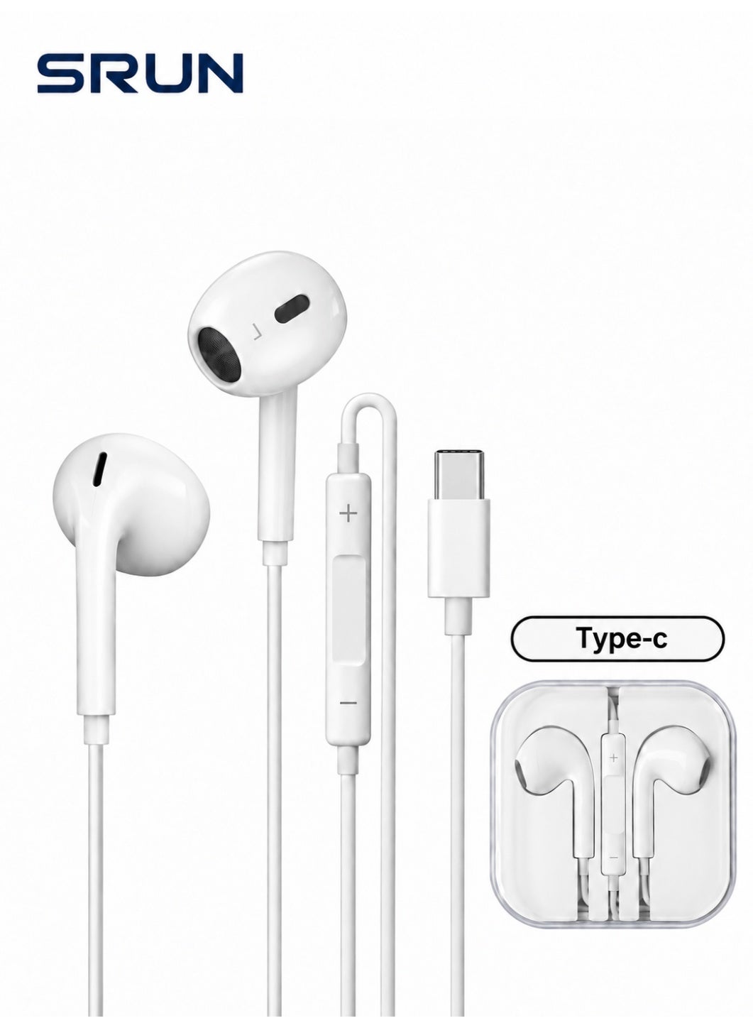 إس ران Srun type-c Wired Earphones