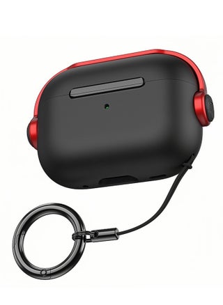 Airpods 4 Case, Airpods 4th Generation Case with Lock, Airpods 4 Generation Protective Case, Soft TPU Shockproof Cover with Keychain for Apple Airpods 4 (Black/Red) - pzsku/ZB24A899C0268C7A68A9BZ/45/_/1739570529/e227eaac-1b31-4bea-b2fb-af069c35b226
